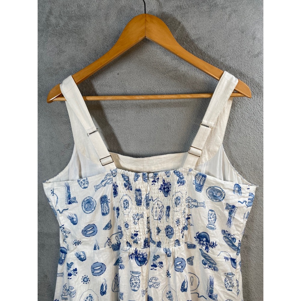 Abercrombie & Fitch Mini Dress Womens XXL Linen Blend Coastal Preppy Nautical - Picture 9 of 9